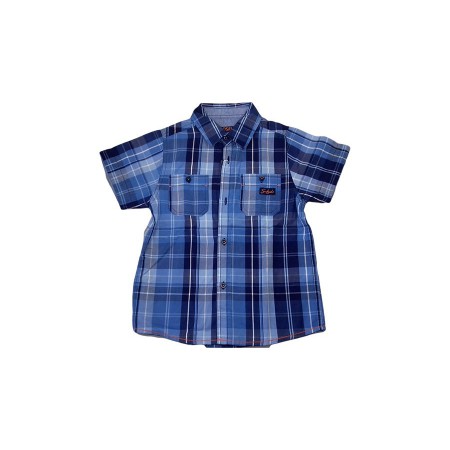 Camicia bimbo bambino Losan quadri blu