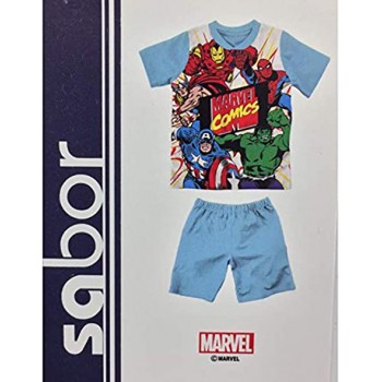 Pigiama maglia maglietta pantaloncino bimbo bambino avengers