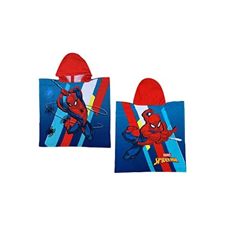 Poncho accappatoio telo mare bimbo micro spugna spiderman