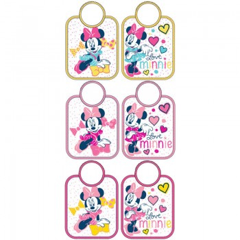 Confezione 6 pezzi bavetta bavaglino bavagli bimba neonato ellepi Disney baby Minnie